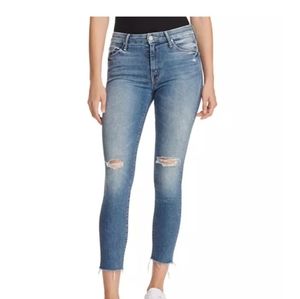 Mother denim,  High waisted Looker Ankle Fray, size 27, Furiously Happy